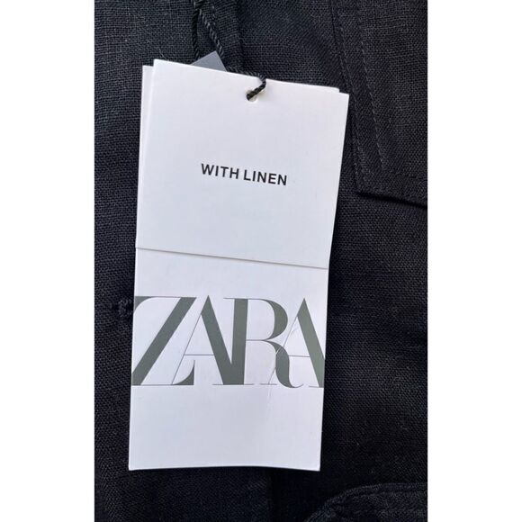 NWT Zara Linen Blend Belted Jacket, Size XS - Picture 16 of 16